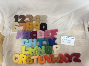 ตัวอักษร ALPHABET A-Z 26pcs.+ 0-9 10pcs. ตัวอักษรถักโครเชต์ (Capital letter)