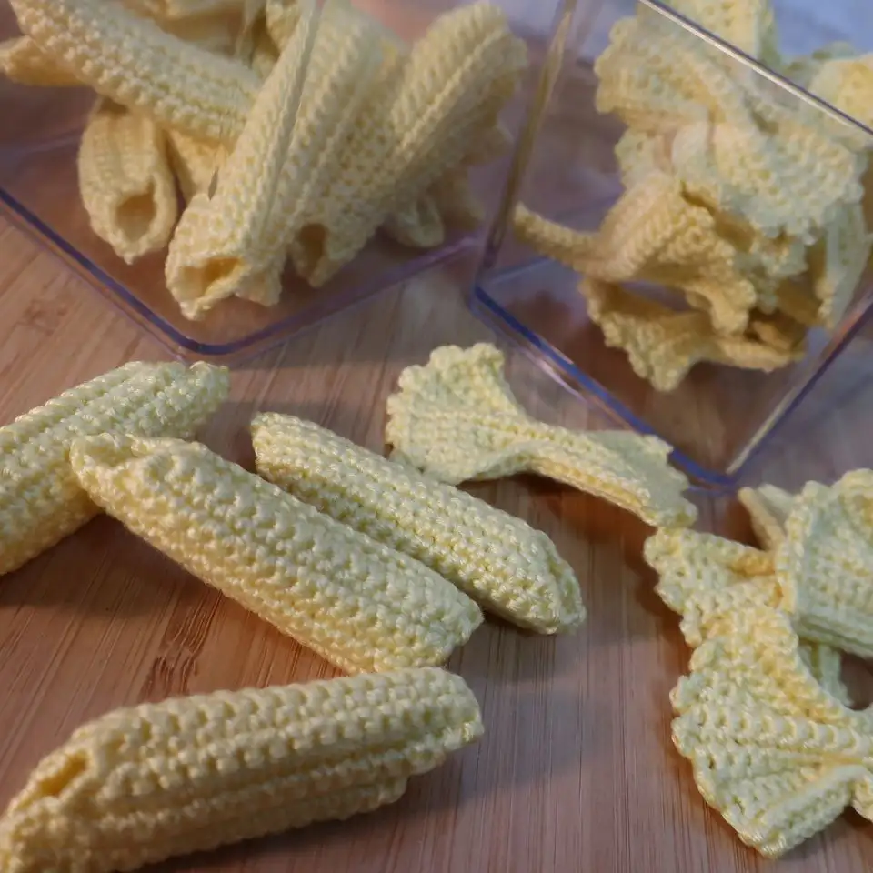 พาสต้า/มะเขือเทศ/เพรทเซล/ครัวซองต์ โครเชต์ ขนาดจริง - Image 4