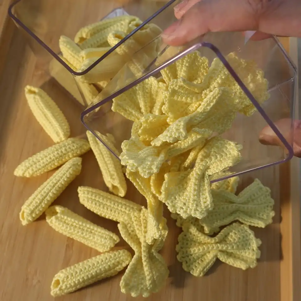 พาสต้า/มะเขือเทศ/เพรทเซล/ครัวซองต์ โครเชต์ ขนาดจริง - Image 2