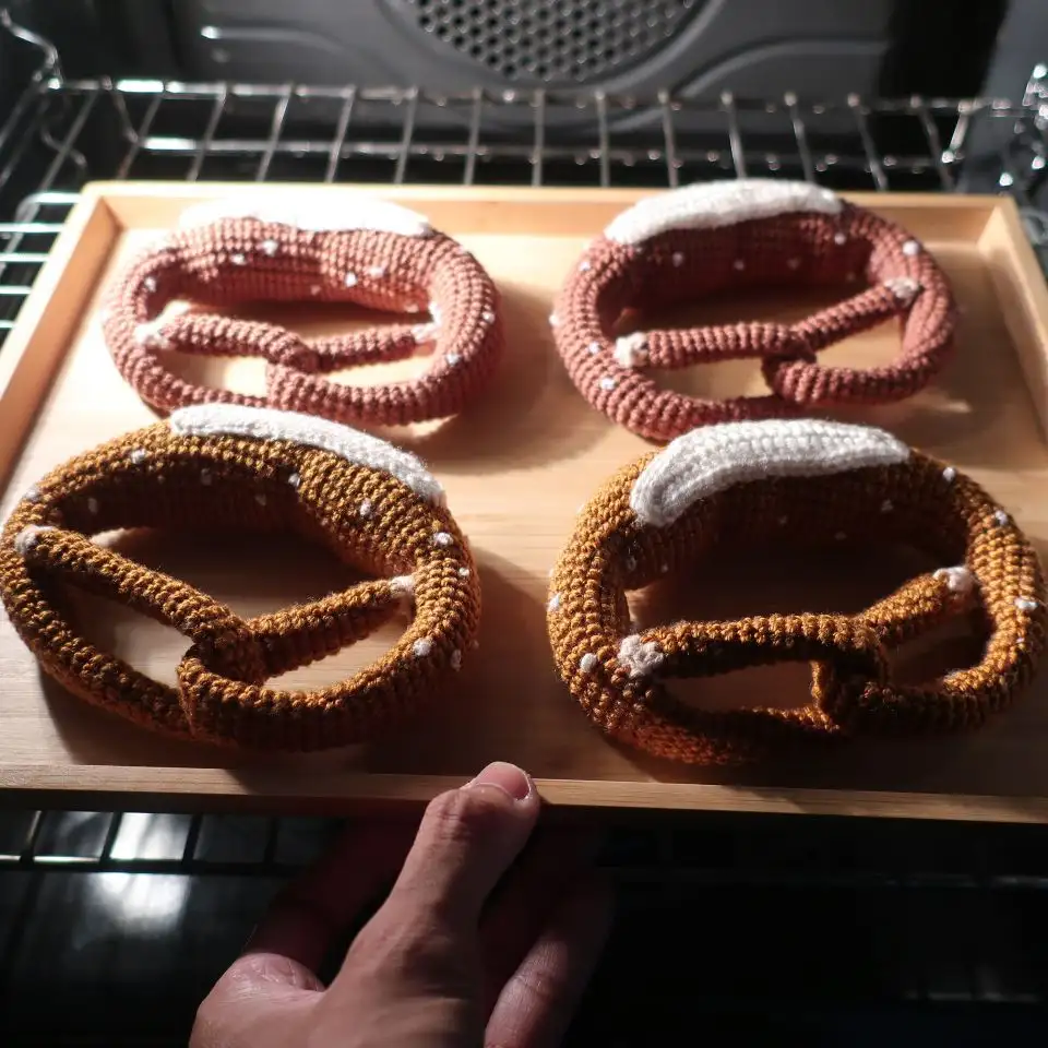 พาสต้า/มะเขือเทศ/เพรทเซล/ครัวซองต์ โครเชต์ ขนาดจริง - Image 9